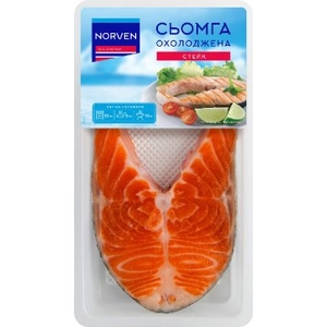 Сьомга охолоджена стейк